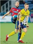  ?? Foto: MAFRA ?? Roman Hubník vs. Pavel Vyhnal Aneb Plzeň proti Zlínu.