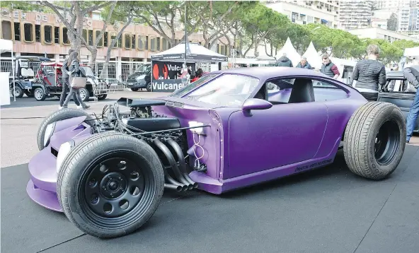  ?? — PHOTOS: RONAN GLON/DRIVING.CA ?? This Carrera Rod at the Monaco Auto Show is likely a one-of-a-kind, like so many other hot rods on display.