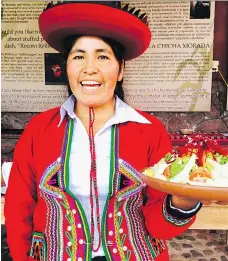  ?? SHARON LINDORES/NATIONAL POST ?? Parwa Community Restaurant in Huchuy Qosqo, Peru, serves delicious farm-to-table Peruvian fare.