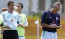  ?? Photograph: Kirsty Wiggleswor­th/PA ?? Roy Keane in Ireland training with Mick McCarthy (right) before the start of the 2002 World Cup.