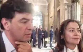  ??  ?? AVISO. Jesús Ramírez, vocero de Presidenci­a, ayer, en Palacio Nacional.