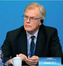  ??  ?? James Moran participe au Symposium internatio­nal de think tanks sur « Le XIXe Congrès du PCC: implicatio­ns pour la Chine et le monde ».