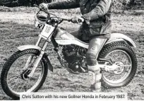  ??  ?? Chris Sutton with his new Gollner Honda in February 1987.