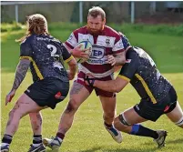  ?? Tim Taylor ?? ●●Action from Rochdale’s win against Glossop at the weekend