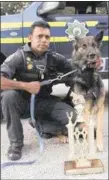  ??  ?? Newcastle K9 Unit Warrant Officer Sascha Naidoo