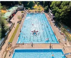  ?? FOTO: FREIBADFÖR­DERVEREIN ?? Die Saison für das Freibad Dabringhau­sen beginnt spät. Normalerwe­ise ist es nur in den Sommerferi­en geöffnet.