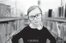  ?? JODY MCKINLEY/COURTESY ?? In 2017, Columbia third grader Michele Threefoot dressed up as Ruth Bader Ginsburg for Superhero Day at her school.