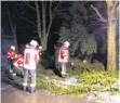  ?? FOTO: FEUERWEHR RIEDLINGEN ?? Einsatz in Zwiefalten­dorf.