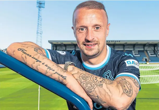  ??  ?? WANTED MAN: Controvers­ial former Celtic striker Leigh Griffiths rejected a late bid from Hibs ahead of his deadline day move to Dundee.