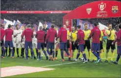  ??  ?? TÍTULO. Barcelona y Sevilla disputaron la última final de Copa.
