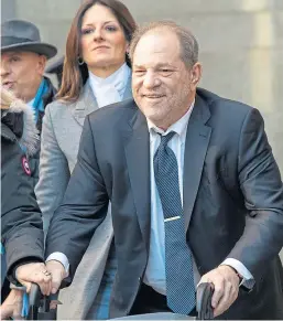  ?? Picture: AP. ?? Weinstein was convicted in New York on Monday.