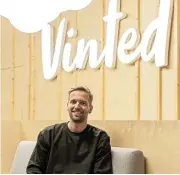  ?? /Handout via Reuters ?? Sustainabl­e?: CEO Thomas Plantenga’s Vinted app doubled its revenue in 2020.