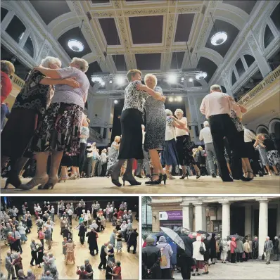  ?? PICTURES: GARY LONGBOTTOM ?? STEPPING TO IT: The revival of the tea dance, after a break of 20 years, brought hundreds to Hull City Hall.