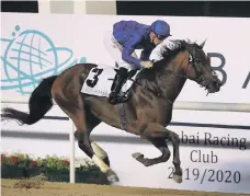  ?? Pawan Singh / The National ?? Christophe Soumillon rode Benbatl to an easy victory on his dirt debut at Meydan on February 6