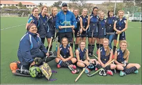  ??  ?? WINNING WAYS: The Collegiate U14 hockey team which won the DSG U14 tournament this month is, from left, back, Amy Howard, Emma Fourie, Madison Meyer, James Atherton (stand-in coach), Nikki du Toit, Chelsey Cooke, Zandile Klaas, Amy Breetzke, Sam...