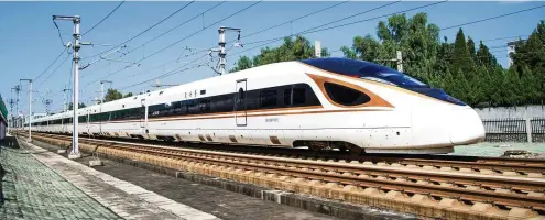  ?? FOTO: IMAGO ?? China will bis 2035 alle Metropolen des Landes per Schnellzug miteinande­r verbinden.