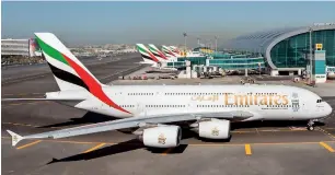  ?? — File photo ?? Emirates will cancel and re-time flights as well as change operating aircraft due to reduced capacity at Dubai Internatio­nal owing to the southern runway closure.