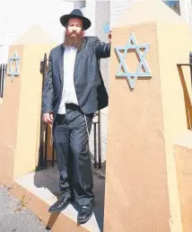  ??  ?? Opposite: The face of hate. Above: Rabbi Yochanan Gordon.