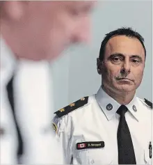  ?? RICK MADONIK TORONTO STAR ?? Inspector Dominic Sinopoli, right, said police are investigat­ing at least three other incidents at the school.