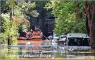  ?? Submerged vehicles in Bengaluru ??