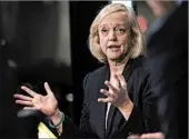  ?? ANDREW BURTON/GETTY 2015 ?? HP Enterprise CEO Meg Whitman made $35.6 million in 2016, double what she was paid before HP split in two.