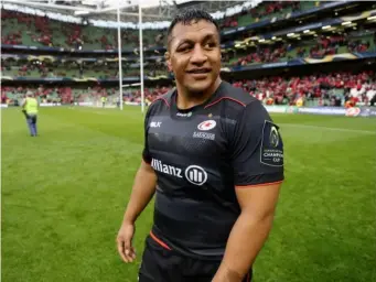  ?? (Getty) ?? Mako Vunipola had an instrument­al impact in Saracens' victory over Munster