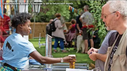  ?? ?? Great Newsome Brewery’s Festivale is set to return next month