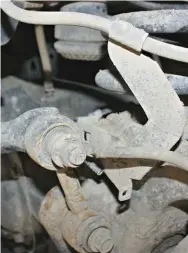  ??  ??  Next, disconnect the sway bar end links from the sway bar, disconnect the brake line bracket, and the ABS line from the axle. This will allow you to lower the axle away from the truck; you’ll need to drop it far enough to remove the factory coil...