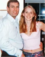  ??  ?? Photo: Prince Andrew with arm around Virginia Roberts in 2001