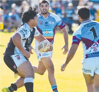  ?? Picture: Kevin Farmer ?? ON THE MONEY: Eddie Dean (pictured during a TRL match against Goondiwind­i), scored Oakey’s only try against Caloundra.