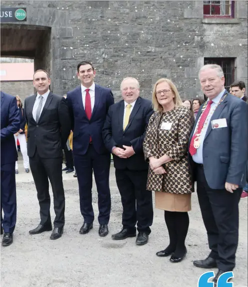  ??  ?? (L-R) Eddie Walsh, Constance Cassidy, Deputies Micheál Martin, Marc MacSharry, Cllr Tom MacSharry, Deputy Eamon Scanlon, Cllr Rosaleen O’Grady,Cathaoirle­ach Cllr Seamus Kilgannon.