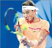  ?? AP ?? Rafael Nadal missed Brisbane Internatio­nal due to knee injury.