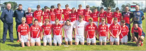  ?? ?? The Watergrass­hill team that had a great run in the 2021 Féile.