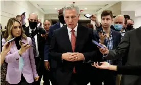  ?? Photograph: Evelyn Hockstein/Reuters ?? Kevin McCarthy, the House minority leader. Members of his caucus have increasing­ly downplayed the violence of the Capitol attack.