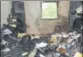  ??  ?? Records reduced to ashes at the Kotkhai police station that was set ablaze by protesters on Wednesday. HT PHOTO