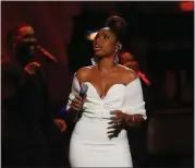  ?? CBS ?? Jennifer Hudson performs during the star-studded special “Aretha! A Grammy Celebratio­n for the Queen of Soul,” airing at 9 p.m. today on CBS.