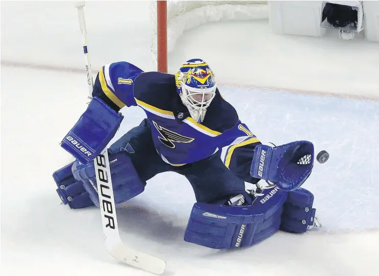 ?? — THE CANADIAN PRESS FILES ?? Brian Elliott has the second-highest save percentage in the NHL (.925) for goaltender­s who have played at least 50 games over the past five seasons.