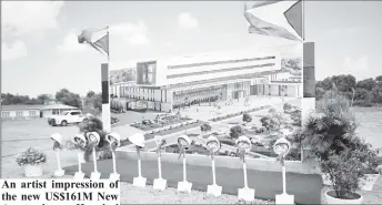  ?? ?? An artist impression of the new US$161M New Amsterdam Hospital for which the the sod was turned