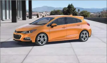  ?? CHEVROLET ?? The Cruze hatchback is for moving people and stuff with maximum safety and reasonable economy.