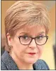  ??  ?? First Minister Nicola Sturgeon