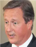  ??  ?? Mr Cameron: ‘Tough approach’