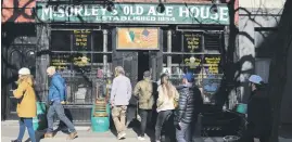  ?? ?? DOOR’S OPEN. Not much has changed in the 170 years that McSorley’s OLD Ale House has been serving customers in Manhattan’s East Village.