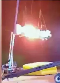  ?? ?? Explosion: Daredevil is caught in huge fireball