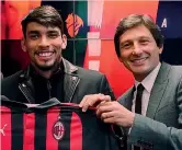  ?? LAPRESSE ?? Un flop da 38 milioni Leonardo, ai tempi d.t. del Milan, nel 2019 con Paquetà: costò 38,4 milioni