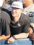  ??  ?? Scott Frost will lead the UCF Knights for one more game, the Peach Bowl, before heading west to take over as head coach of the Nebraska Cornhusker­s.