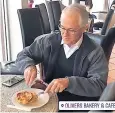  ??  ?? Miliband moment: Malcolm Turnbull tucks in to a meat pie using a knife and fork