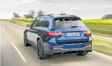  ??  ?? Even other performanc­e SUV owners will only get to see the rear of the GLC 63.