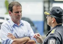  ?? GABRIEL DE PAIVA/AGÊNCIA O GLOBO ?? Paes. Candidato do DEM rebateu: ‘Governar é dialogar’