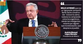  ?? ?? EL PRESIDENTE López Obrador, en conferenci­a de prensa, el miércoles.