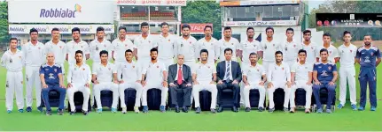  ??  ?? The SSC cricket squad for the 2017/2018 season